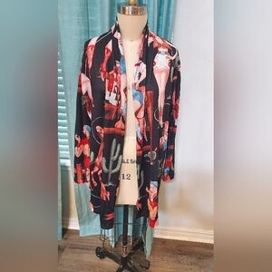Cowgirl Western plus size Kimono cardigan  2X